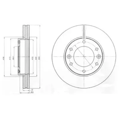 Disc frana DELPHI BG4296