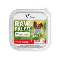 Hrana umeda pentru caini, adult, RAW PALEO PATE, vita, Set 6 X 150 g