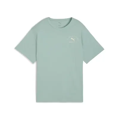 Tricou femei Puma Class Relaxed Tee Light Moss, Albastru