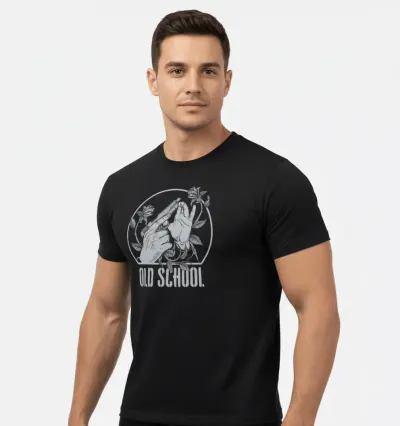 Tricou army Helikon-Tex® Old School negru - S