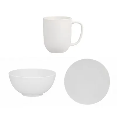 Set farfurii si cani 16 piese CLASSICO, portelan englezesc