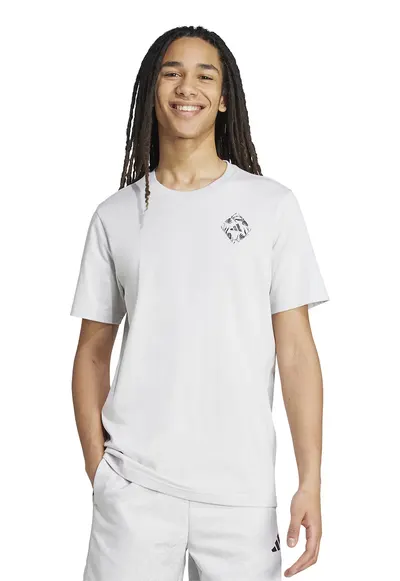 Tricou cu imprimeu pe partea din spate - Alb fildes