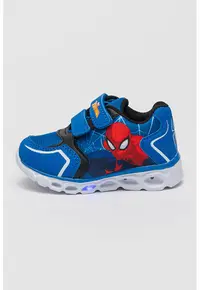 Pantofi sport cu LED Spiderman - Rosu/Albastru royal