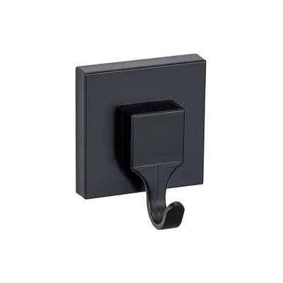 Cârlige negre 2 buc. autoadezive din plastic Quadro – Wenko