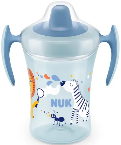 Cupa cu varf moale Nuk Evolution - Trainer cup, 230 ml, pentru baietel