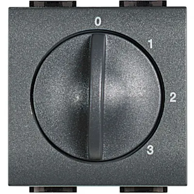 Selector rotatiV 16 A 250 V~ pentru VMC LiVing Light - Antracit - 2 module