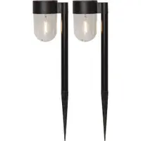 Set 2 corpuri de iluminat solare cu LED de exterior Star Trading Cupolai, înălțime 30 cm