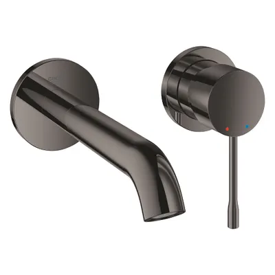 Baterie lavoar Grohe Essence 19408A01, montare pe perete, monocomanda, marimea M, necesita set fixare, lucios, Hard Graphite