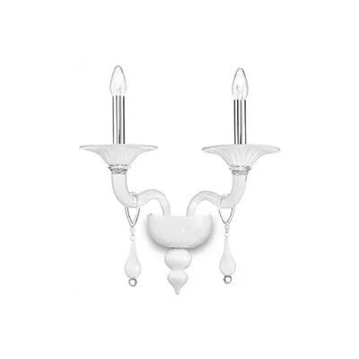 aplica Miramare, 2 becuri, dulie E14, L:460 mm, H:477 mm, Alb