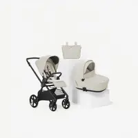 Carucior 2 in 1, Jane, Muum 5, Premium, Cadru din aluminiu, Cu landou, Reversibil, Pana la 22 kg, Conform cu EN 1888-2:2018+A1:2023, Sand II