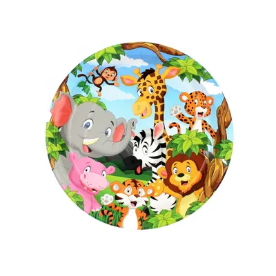 Set 8 farfurii 23 cm Jungle