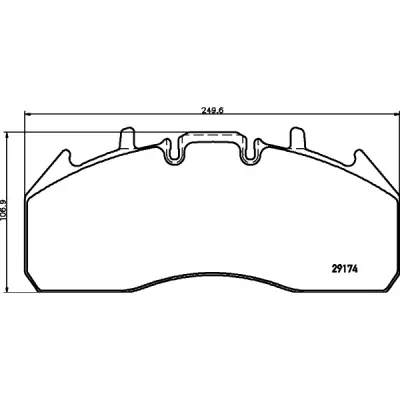 Set placute frana, frana disc TEXTAR 2917402