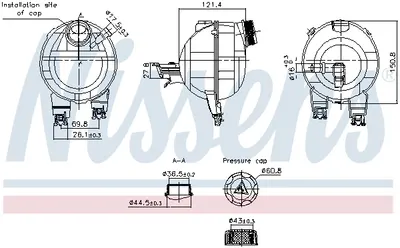 Vas Expansiune Racire (cu Priza) Potrivit Ds Ds 3; Citroen C2, C2 Enterprise, C3 C3 Origin Iii, C3 Aircross Ii, C3 I, C3 Ii, C3 Iii, C3 Picasso, C3 Pluriel, C4 Cactus, C-Elysee, Ds3 09.91