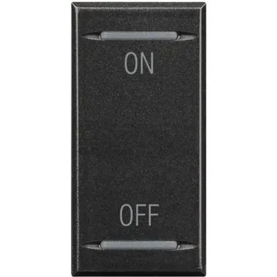 Capac tasta Axolute MyHOME BUS - simbol PORNIT/OPRIT - 1 modul - antracit