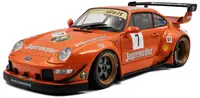 Model de colecționar SOLIDO Curse: Mașini - Porsche 911 (997) RWB Bodykit #7 Jagermeister, Orange, 2020