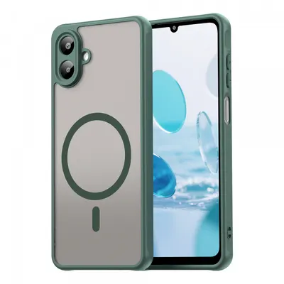 Husa MagSafe pentru Samsung Galaxy A07 4G A075, Techsuit, HaloFrost II, Verde
