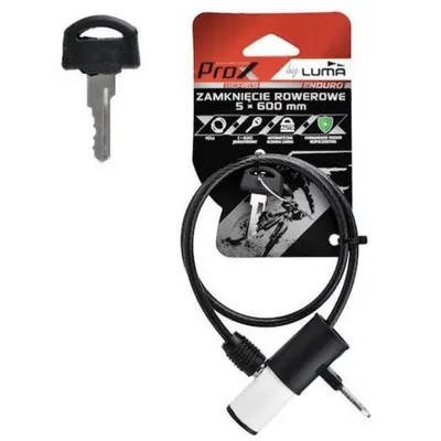 Blocare bicicletă - fixare buclă 5 x 600mm - blocare spirală - 2 chei