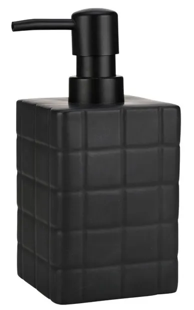 Dozator de săpun lichid Estia - Tiles, 450 ml, negru