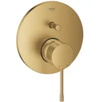 Unitate comanda Grohe Essence 24058GN1, aparenta, monocomanda, diverter, 2 iesiri, necesita set fixare, mat, Auriu