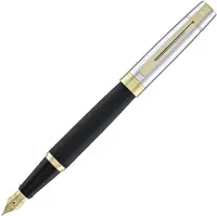 Stilou Sheaffer 300 - Engraved Matt Black Barrel and Shiny Chrome Cap, M