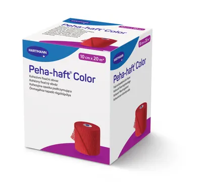 HARTMANN Peha-Haft Color Rosu 10 cm x 20 m – Fasa elastica autoadeziva