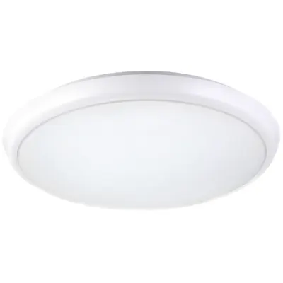 CIL LED rotund de perete cu d etector de miscare, alb 230VAC, 22W, 180°, 2-15m, 10s-12m, 4500K , IP65,2400lm,EEI=F