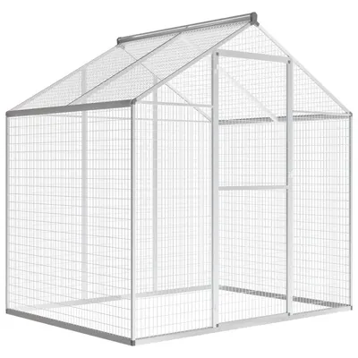 Gossi cotet pasari pentru exterior, aluminiu, 178 x 122 x 194 cm