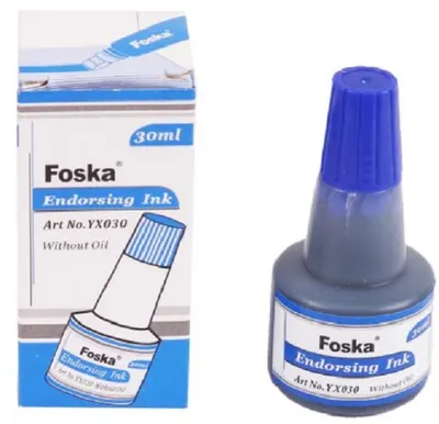 Cerneala pentru tampon Foska - 30 ml, albastra