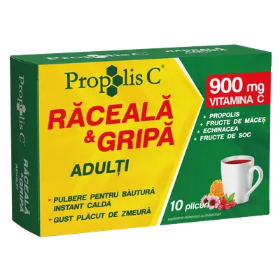 Propolis C raceala si gripa pentru adulti, 10plicuri, Fiterman