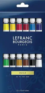 Vopsele ulei Lefranc & Bourgeois - 12 culori x 10 ml