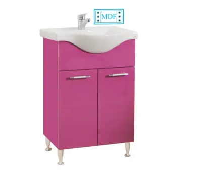 Set Baza front MDF si Lavoar seria 153, 55 cm, violet