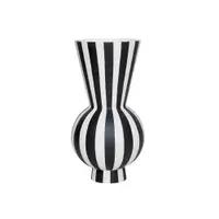Vază albă/neagră din gresie lucrată manual (înălțime 28 cm) Toppu – OYOY Living Design