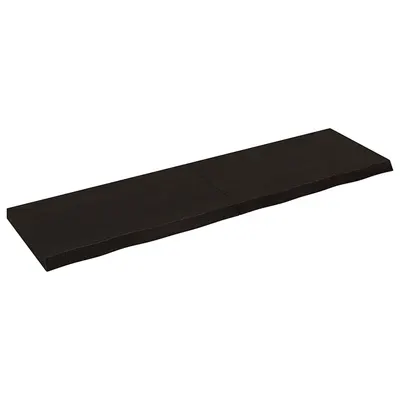 vidaXL Blat de masă maro 180x50x(2-6) cm, lemn masiv stejar tratat
