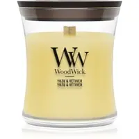 Woodwick Yuzu & Vetiver lumânare parfumată cu fitil din lemn