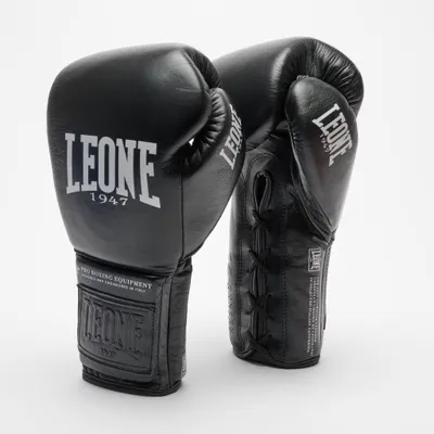 Manusi de Box Leone The Greatest cu Siret Negre