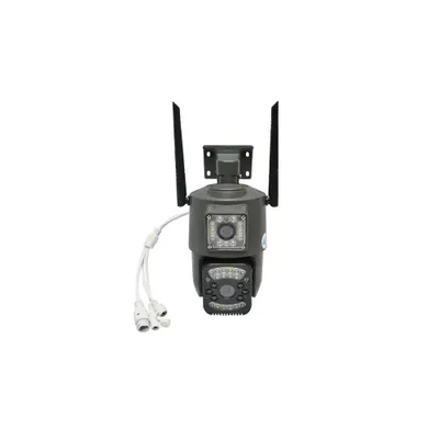 Camera de supraveghere lentila duala 8MP, P2P WIFI 4G 1080P, PTZ cu senzor de miscare, detectie umana si aplicatie V380 Pro Cod: DISMN57