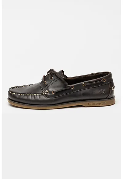 Pantofi loafer din piele Navigator - Maro inchis