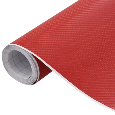 Gossi folii auto 4d, 2 buc., rosu, 100x150 cm