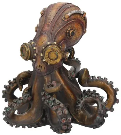 Statuetă Nemesis Now Adult: Steampunk - Octo-Steam, 15 cm