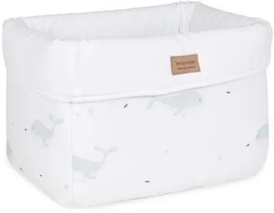 Coș de accesorii Bonjourbebe - Pacific, 30 x 20 x 21 cm, alb