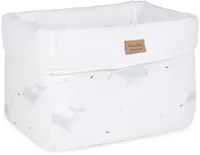 Coș de accesorii Bonjourbebe - Pacific, 30 x 20 x 21 cm, alb