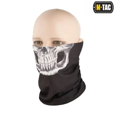 Bandana multifunctionala neagra Reaper Skull M-TAC - Default Title
