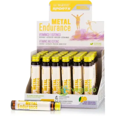 Metal Endurance - Electroliti, Dextroza, B-Complex si Vitamina C pentru Rezistenta si Hidratare 30 fiole