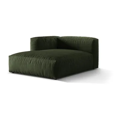 Modul pentru canapea modulară verde cu tapițerie din catifea (cu colț pe partea stângă) Martina – Micadoni