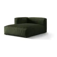 Modul pentru canapea modulară verde cu tapițerie din catifea (cu colț pe partea stângă) Martina – Micadoni