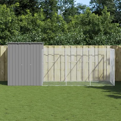 Gossi cusca de caine & tarc gri deschis 165x455x181cm otel galvanizat