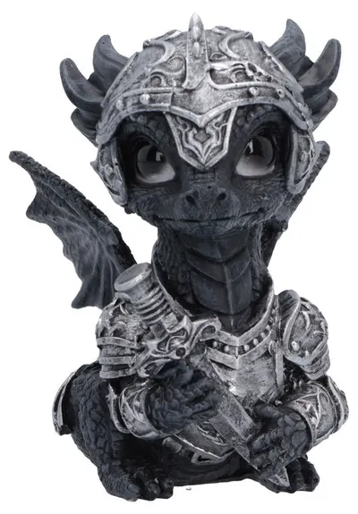 Statuetă Nemesis Now Fantasy: Dragons - Sir Swordflame, 14 cm