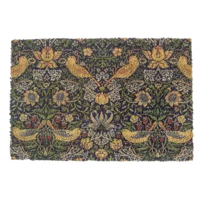 Covoraș de intrare din fibre de nucă de cocos 60x90 cm William Morris Strawberry Thief – Artsy Doormats