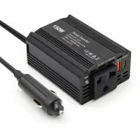 Invertor de Putere Auto Techstar® 150W - 12V DC la 220V AC, cu Porturi USB-C si USB-A pentru Incarcare Rapida