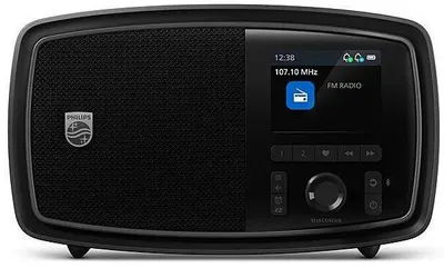 Boxă radio portabilă Philips - Retro TAV2000FB, neagră
